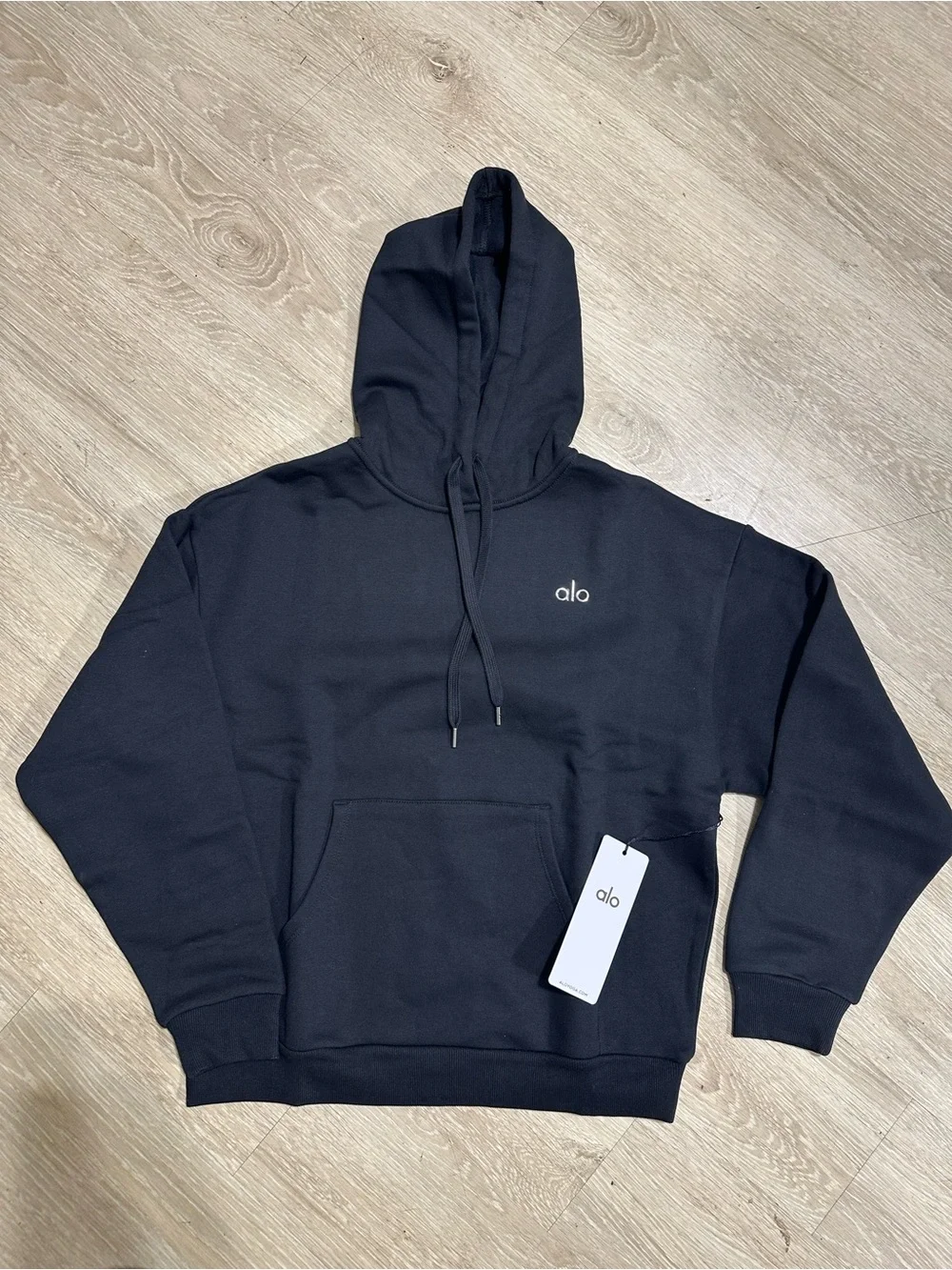 ALO Yoga Unisex Black Logo Hoodie